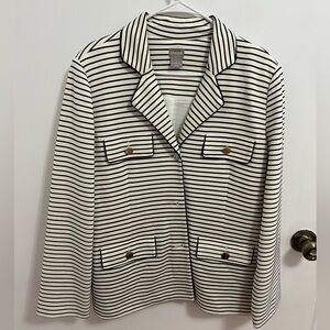 Chicos Striped Jacket